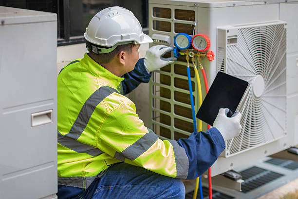 Professional Hvac technician working in Finleyville, PA